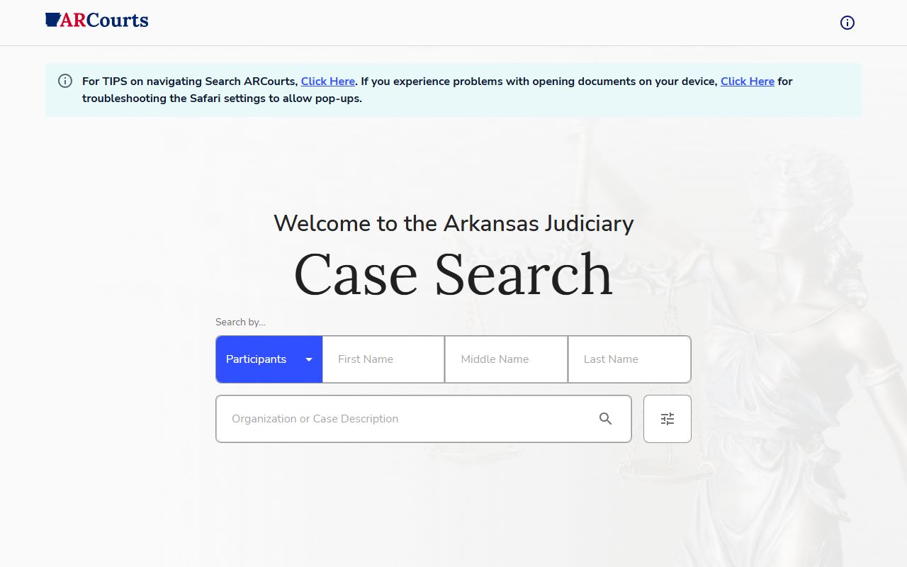 Cleburne County court records after jail arrest Search ARCourts portal